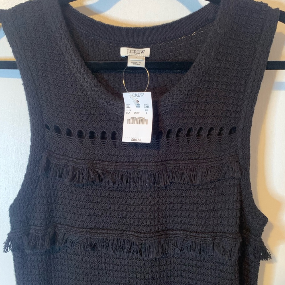 🆕 J. Crew Factory sleeveless sweater dress. Soft, delicate textures throughout